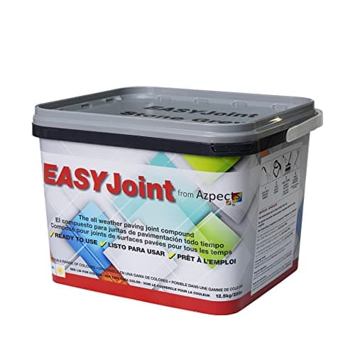 Image of EASYJoint Patio Sand Ready Mixed Paving Jointing Compound For Outdoor Natural Stone, Slate And More. 12.5kg All Weather, Strong And Durable Sweep In Joint Compound - Stone Grey