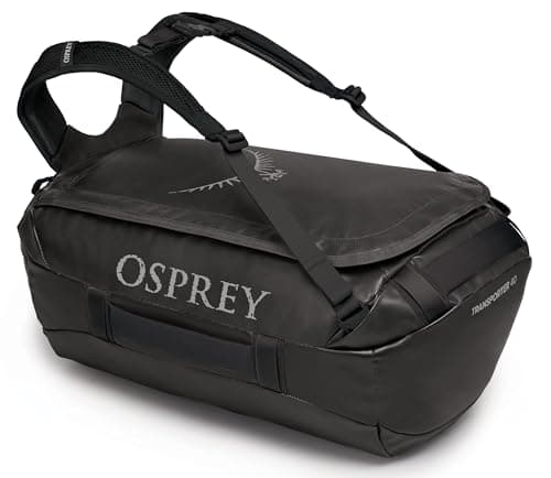 Image of Osprey Europe Unisex Duffel Bag, Black, One Size