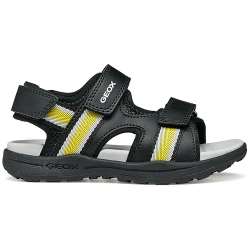 Image of Geox J Vaniett Boy B Sandal, Black Yellow, 11 UK Child