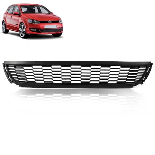 Image of ROBUST Front Bumper Centre Grille for Volkswagen Polo 6R0853677 6R0853677A9B9 2009-2014