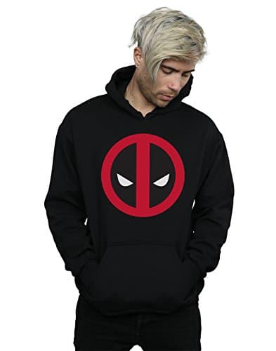 Image of Marvel Men's Deadpool Large Clean Logo Hoodie Black XXXXX-Large