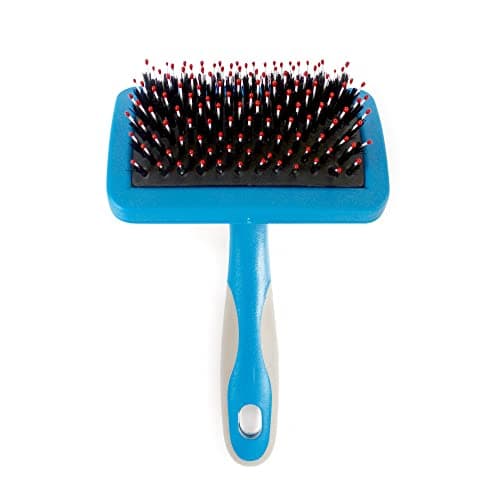 Image of Ancol Ergo Hedgehog Pet Slicker for Long, Short, Silky & Curly Coats - Dog Puppy Multipurpose Hygiene Tool - Professional Grooming Accessory - Small