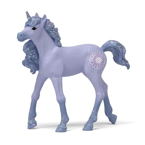 Image of SCHLEICH Bayala - 4" Mandala Unicorn Foal Toy - Cute Fantasy Horse Toys for Girls and Boys - Mythical Creature Figures - Fun Fairy Animals for Play - Pretty Unicorn Figurines for Kids Ages 5+ | 48079