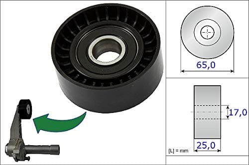 Image of INA 531 0866 10 Tensioner Pulley, v-ribbed belt