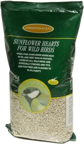 Image of 1kg Premium Sunflower Hearts For Wild Birds - Sunflower Bird Food - Feed for Year-Round Nutrition - High Protein And Oil-rich Sunflower Hearts - A Great All-round Seed Choice