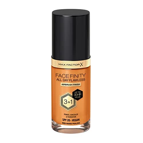 Image of Max Factor Facefinity 3-in-1 All Day Flawless Foundation, SPF 20, Warm Praline, 200 g
