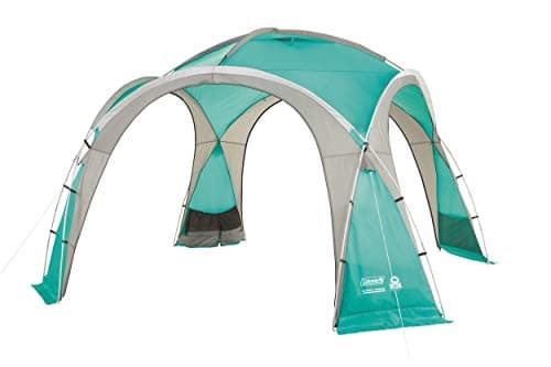 Image of Coleman Unisex_Adult Event Dome Pavillon stabiles Partyzelt mit Stahlgestäng Sonnenschutz SPF 50 plus Gazebo, Blue, XL - 4,5 x 4,5 m