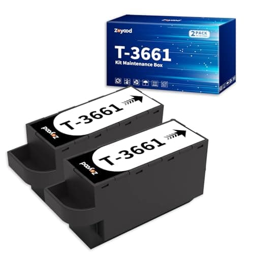 Image of Zoyood T3661 Maintenance Box Replacement for Epson T3661 Maintenance Box T-3661 E-3661 C13T366100 for XP-6000 XP-6001 XP-6005 XP-6100 XP-6105 XP-8500 XP-8600 XP-8700 XP-8605 XP-970 XP-15000, 2-Pack