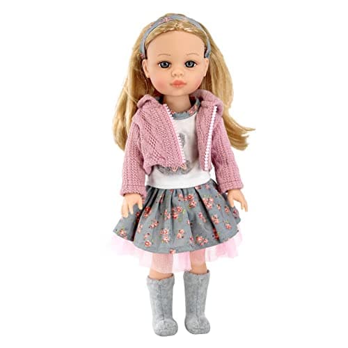 Image of Bibi Doll 15-Inch Sophia Olsson Fashion Doll - Blonde Hair, Movable Limbs, Stylish Outfit - Perfect Play Doll for Girls, Encourages Creativity, Fashionable Princess Great for Ages 3+