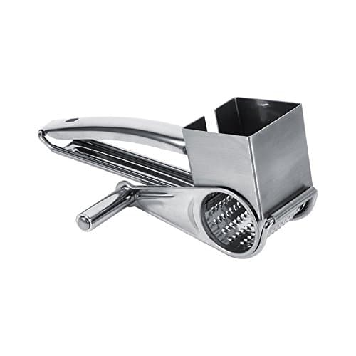 Image of Cheese Grater - Multifunctional Stainless Steel Rotary Cheese Grater for Kitchen 1 Drum Slice Shredder Tool