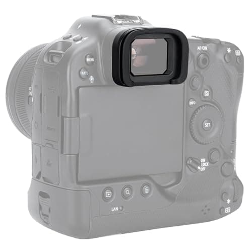 Image of JJC Soft Silicone Eyecup Eyepiece for Canon EOS R3 Replaces Original Canon ER-h