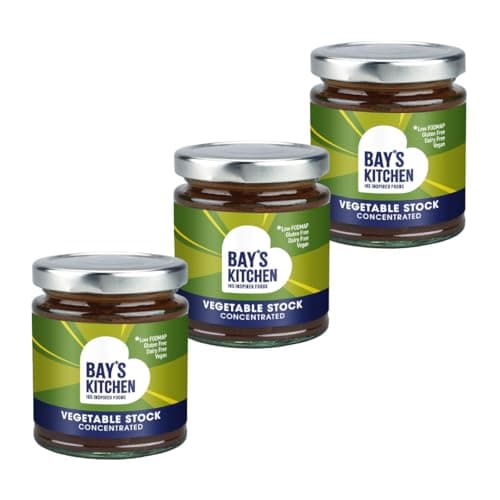 Image of Bay's Kitchen Rich Concentrated Vegetable Stock 3 Pack - Stir In Cooking Stock for sauces and home recipes, Gluten-Free, Dairy-Free and Low Fodmap