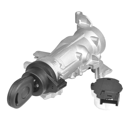 Image of LithTor Ignition Switch 1K0905851B Steering Lock Barrel Starter Switch for VW Golf 5 6 7 Passat Polo Audi A3 Key Sensor Ignition Lock Cylinder Starter Button 1K09(with lock cylinder and key)