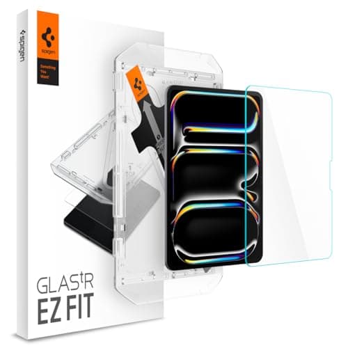 Image of Spigen Glas.tR EZ Fit Tempered Glass Tablet Screen Protector for iPad Pro 11 inch M5(2025) 8th Generation, M4(2024) 7th Generation - 1 Pack
