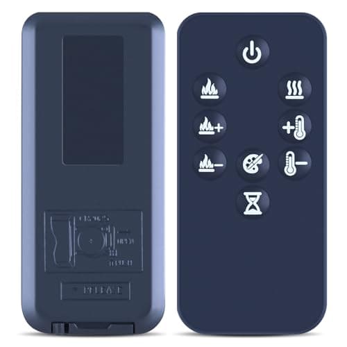 Image of CLVIZCXOM New Heater Remote Control Replacement for Dimplex Toluca TLC20 Electric Fires with 9 Buttons