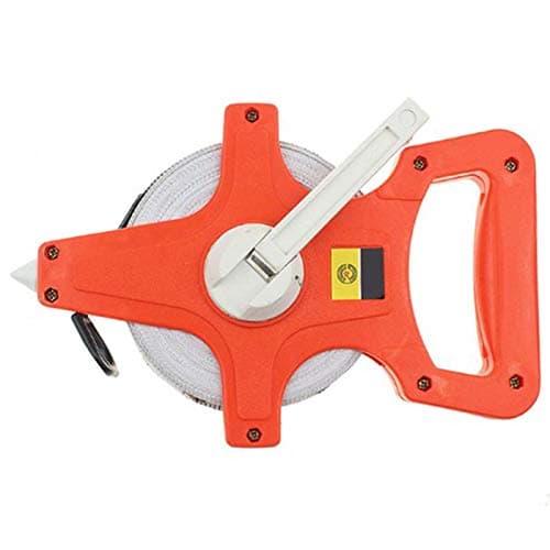 Image of Lopbinte 1Pc 50M/165Ft Meter Open Reel Fiberglass Tape Measure Metric Scale Impact Resistant Plastic Measure Tools