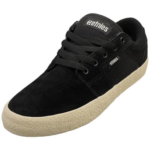 Image of Etnies Barge Ls Premium Mens Skate Trainers in Dark Black - 8 UK