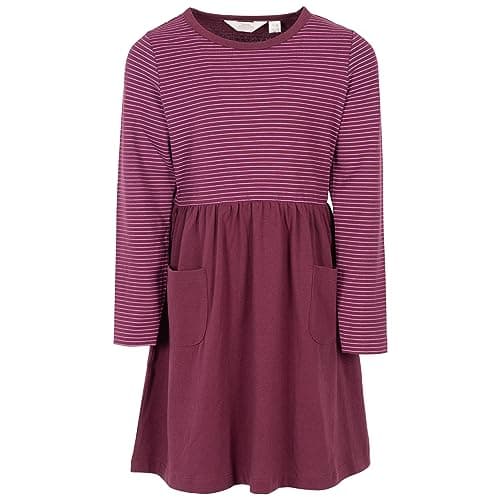 Image of Trespass Girls Long Sleeve Jersey Dress 2 Pockets Forgotten