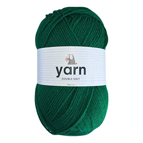 Image of Korbond DK Yarn Emerald Green - 100g Acrylic Wool - Lightweight, Hypoallergenic & Durable Double Knit Crochet Yarn Knitting Wool (290m Total)