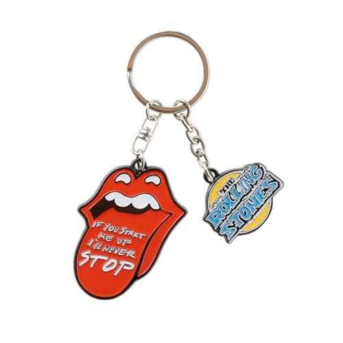 Image of Grupo Erik Keyring - The Rolling Stones Official Merchandise| Keychain, Cute Keyring, Cool Keyrings, The Rolling Stones Gifts Under 5 Pounds