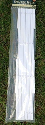 Image of 3 x White Expanding Plastic Garden Trellis 180 X 40cm 1.8m New PVC Trellis