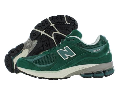 Image of New Balance Men's 2002 Sneakers Trainers, Sports Shoes, Green/Green, 10.5 Women/9 Men