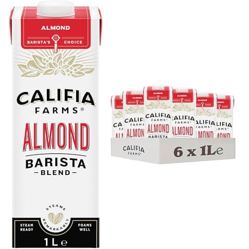 Image of Califia Farms Almond Barista Blend - Plant Based, Lactose Free, Dairy Free, Vegan Drinks, Milk Alternative Multipack (6 x 1L)