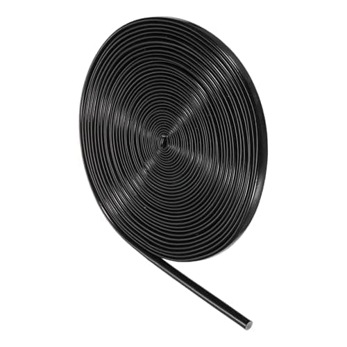 Image of sourcing map Insulation Braided Cable Sleeve,26 Ft-1/5 Inch ID Black, High Temp Silicone Fiberglass Sleeving for Cable Wrap, Automotive Wiring Protection