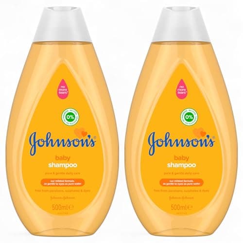 Image of Johnson's Baby SHAMPOO, Pure and Gentle Daily Care Yellow, 2 x 500ML