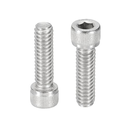 Image of PATIKIL 1/4-20x7/8 Hex Socket Head Cap Screws Bolts, 10 Pcs 304 Stainless Steel Screws Bolts, Socket Hex Drive, Full Thread, Bright Finish