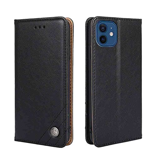 Image of Fansipro Phone Cover Wallet Folio Case for SAMSUNG GALAXY J500, Premium PU Leather Slim Fit Cover for GALAXY J500, 3 Card Slots, Align Cutouts, Black