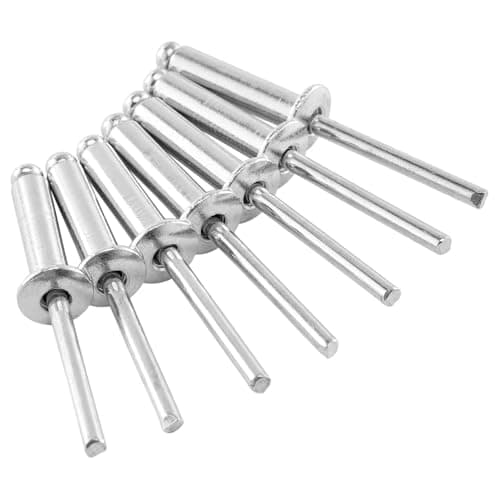 Image of Nuts About Bolts 4x 10mm Aluminium Blind Pop Rivets | Dome Head Open End | Aluminium Body Steel Mandrel | Ideal for Sheet Metal, DIY, Automotive & General Repairs - Pack of 50