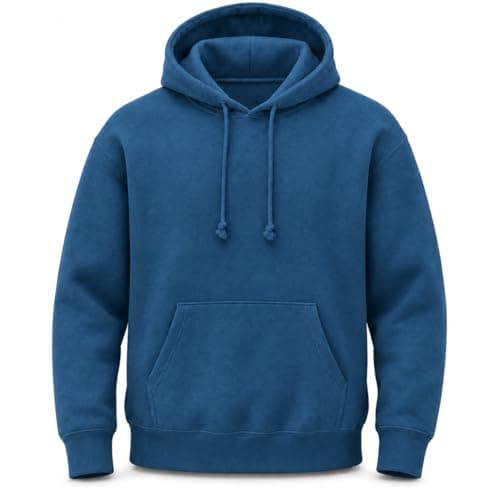 Image of Mellor Design Plain Pullover Hoodie Casual Hooded Top Adult Unisex Mens Womens Hooded Sweatshirts Aegean Blue