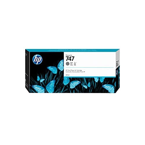 Image of HP Original P2V86A 747 Grey Ink Cartridge 300ML