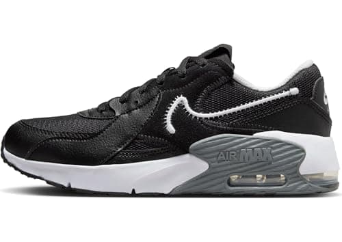 Image of Nike Air Max Excee GS, Unisex-Children and Youth Sneaker, Black White Dark Grey, 39 EU