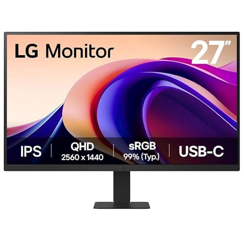 Image of LG Monitor 27U631A - QHD 1440p IPS 27 inch, 100Hz, 5ms, Computer desktop display, Flicker safe & Reader Mode, USB-C, HDMI, Matte Black