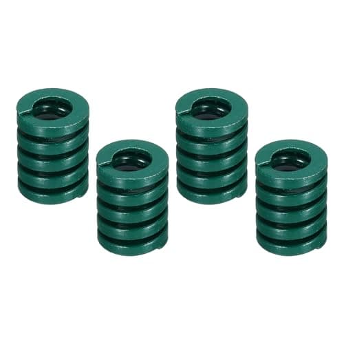 Image of sourcing map 4 Pcs 3D Printer Die Spring, 16mm OD 20mm Length Light Load Compression Mould Die Spring for Mechanical Equipment 3D Printer Electric Part Accessories, Green