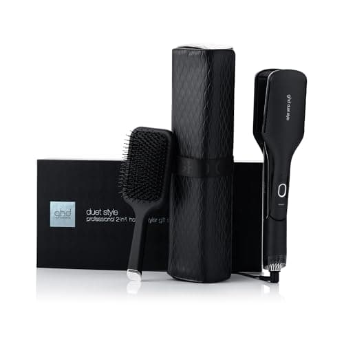 Image of ghd Duet Style Gift Set - 2-in-1 Hot Air Styler with Paddle Brush and Heat Resistant Bag, from Wet to Dry, Hair Straighteners and Hair Dryer in One Tool with No Heat Damage, UK Plug