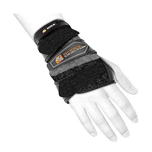 Image of Shock Doctor Wrist 3-Strap Support (Left) - Black, Large