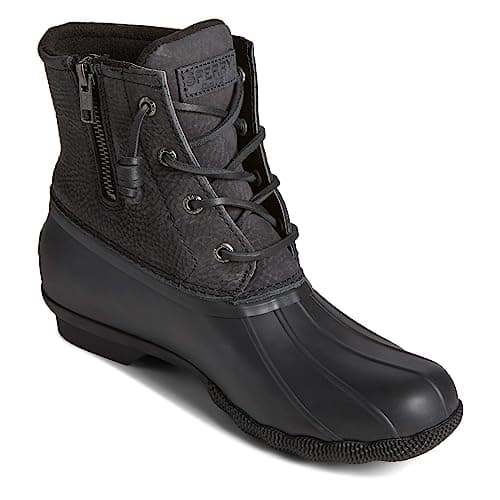 Image of Sperry Women's Saltwater SeaCycled RPET Nylon Boot, Black, 5.5 UK