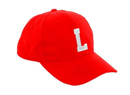 Image of Morefaz New Boy Girl Adjustable Baseball Cap Red Children School Caps Kids Hat Sport Alphabet A-Z (L)