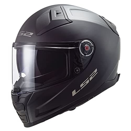 Image of LS2 VECTOR-II FF811 Solid Matt Black Motorbike Carbon Helmet Full Face Touring Rider Crash Safety On-Road Protection for Men Women (XL)