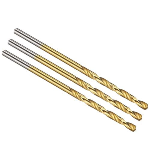 Image of PATIKIL 2mm Drill Bit, M42 8% Cobalt High-Speed Steel Jobber Straight Shank 135° Titanium Nitride (TiN) Coated for Hard Metal Stainless Steel - 3 Pack