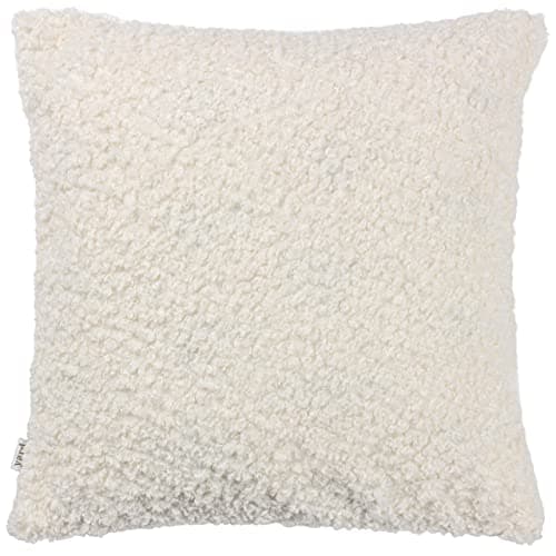 Image of Yard Cabu Polyester Filled Cushion – Scandi Minimalist Chunky Boucle Textured Decorative Pillow (Ecru - 45x45cm)