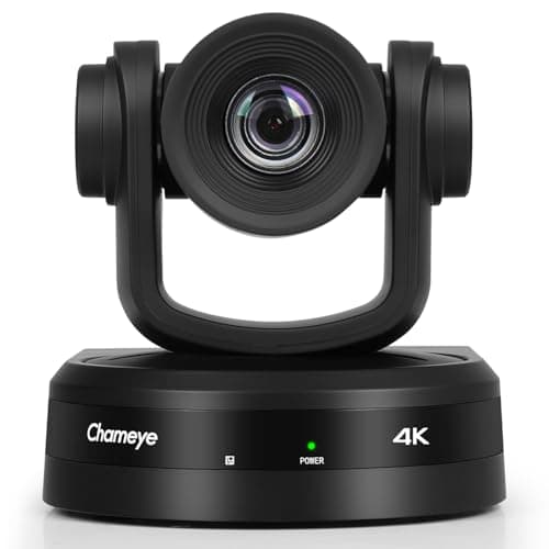Image of Chameye 4K Conference Room Camera with 10X Optical Zoom AI Auto Tracking, HDMI/USB3.0/LAN(PoE), Compatible with Zoom Teams Webex for Video Conferencing & Live Streaming, C410
