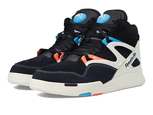 Image of Reebok Pump Omni Zone II, Black/Chalk/Orange Flare, 10.5