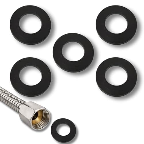 Image of 1/2" BSP Rubber Hose Washers – Pack of 5 | Tap Connector Seals for Garden Hoses, Washing Machine & Dishwasher Hoses
