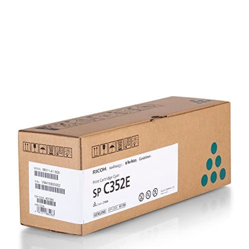 Image of Ricoh SP C352E Laser Toner 6000pages Cyan - Laser and Toner Cartridges (Laser Toner, 6000 Pages, Cyan, 1 Piece)