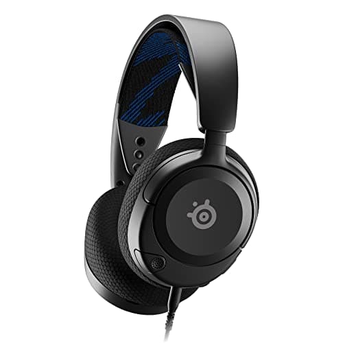 Image of SteelSeries Arctis Nova 1P for PlayStation - PS5 Gaming Headset - Hi-Fi Drivers - 360° Spatial Audio - AirWeave Memory Foam Ear Cushions - Lightweight - Also compatible with PC, Xbox - Black