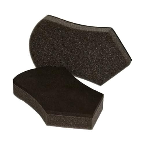 Image of Tek Automotive Twin Pack Precision Car Polish Wax Applicator Pads – Durable Foam for Car Polishing Compound Tyre Shine Ceramic Wax Car Glass Polish Trim Dressing – Reusable Polishing & Applicator Pads